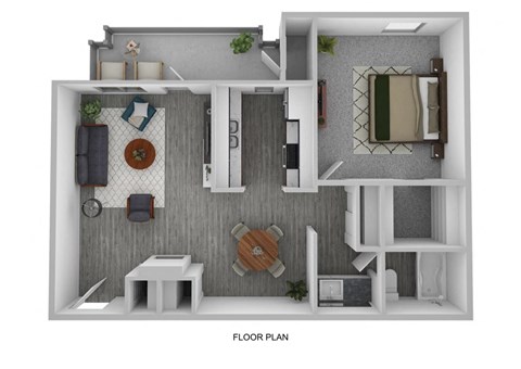 a1 floor plan  1 bedroom with